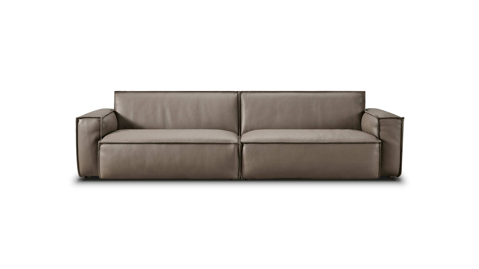 Anmytek Luxury Leather Sofa – Premium Cowhide Upholstery with Quilted Design, Plush Cushions, and Modern Frame – Sophisticated and Comfortable Living Room Furniture