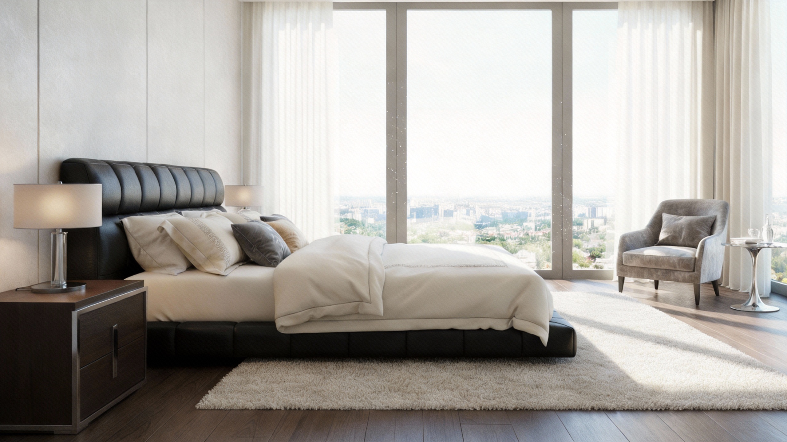 Anmytek Puff Bed 1.8m – Spacious Leather Sofa Bed with Quilted Design, Plush Cushions, and Sturdy Frame – Ideal for Modern Living Spaces