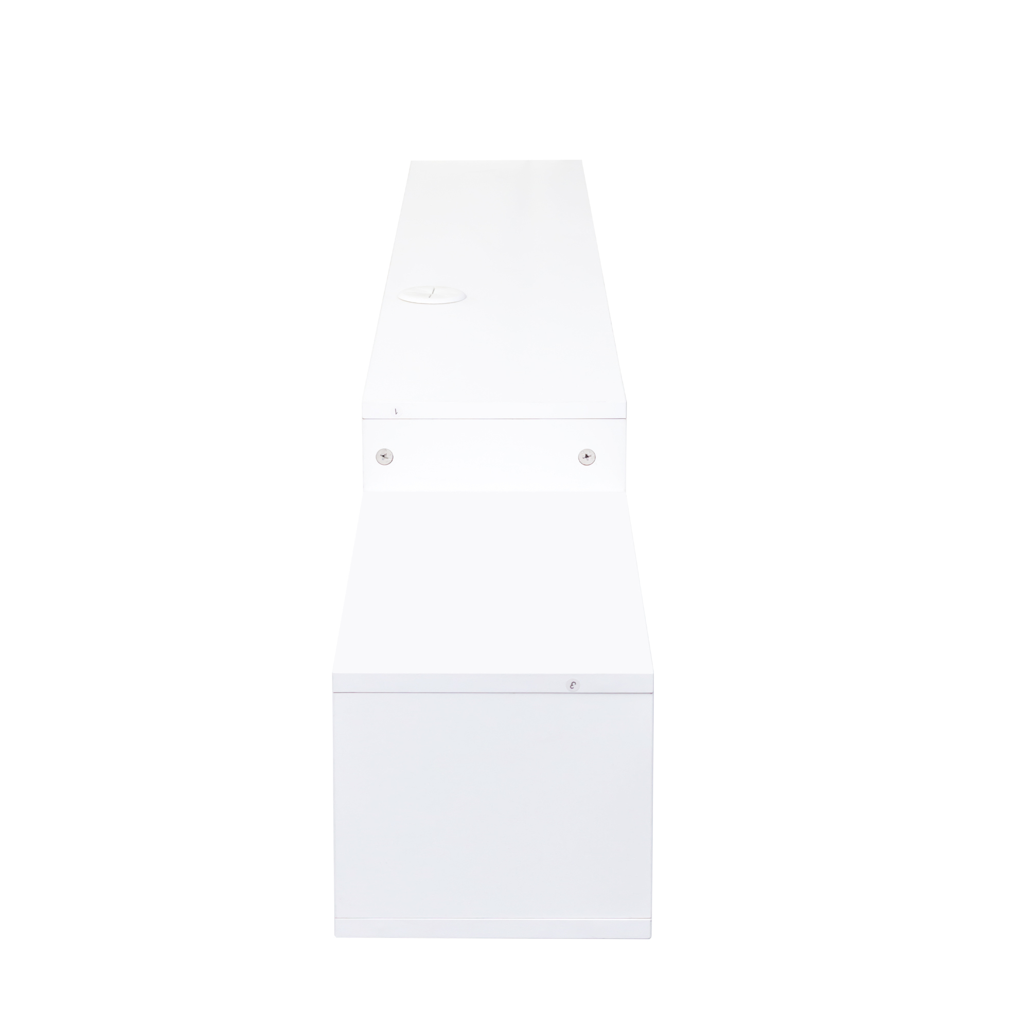 Anmytek 65.35in Wall Mounted Floating TV Stand 20 Color LED Lights Charging Station for Media Storage Entertainment Center