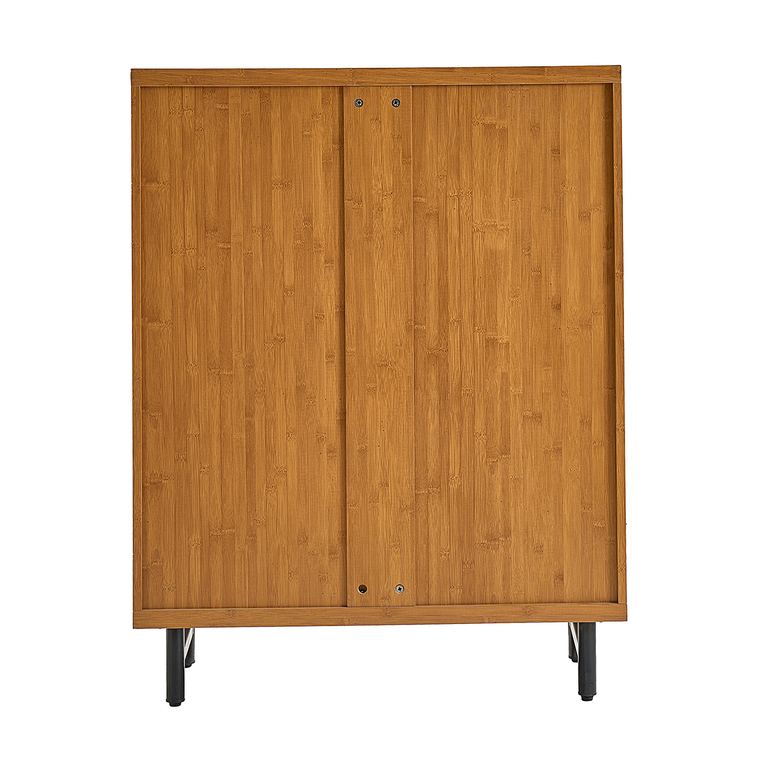 Anmytek 6 Tier Shoe Cabinet with Shutter Doors Modern Wooden Shoe Rack Organizer with Adjustable Shelves for Entryway Hallway Closet Living Room Walnut