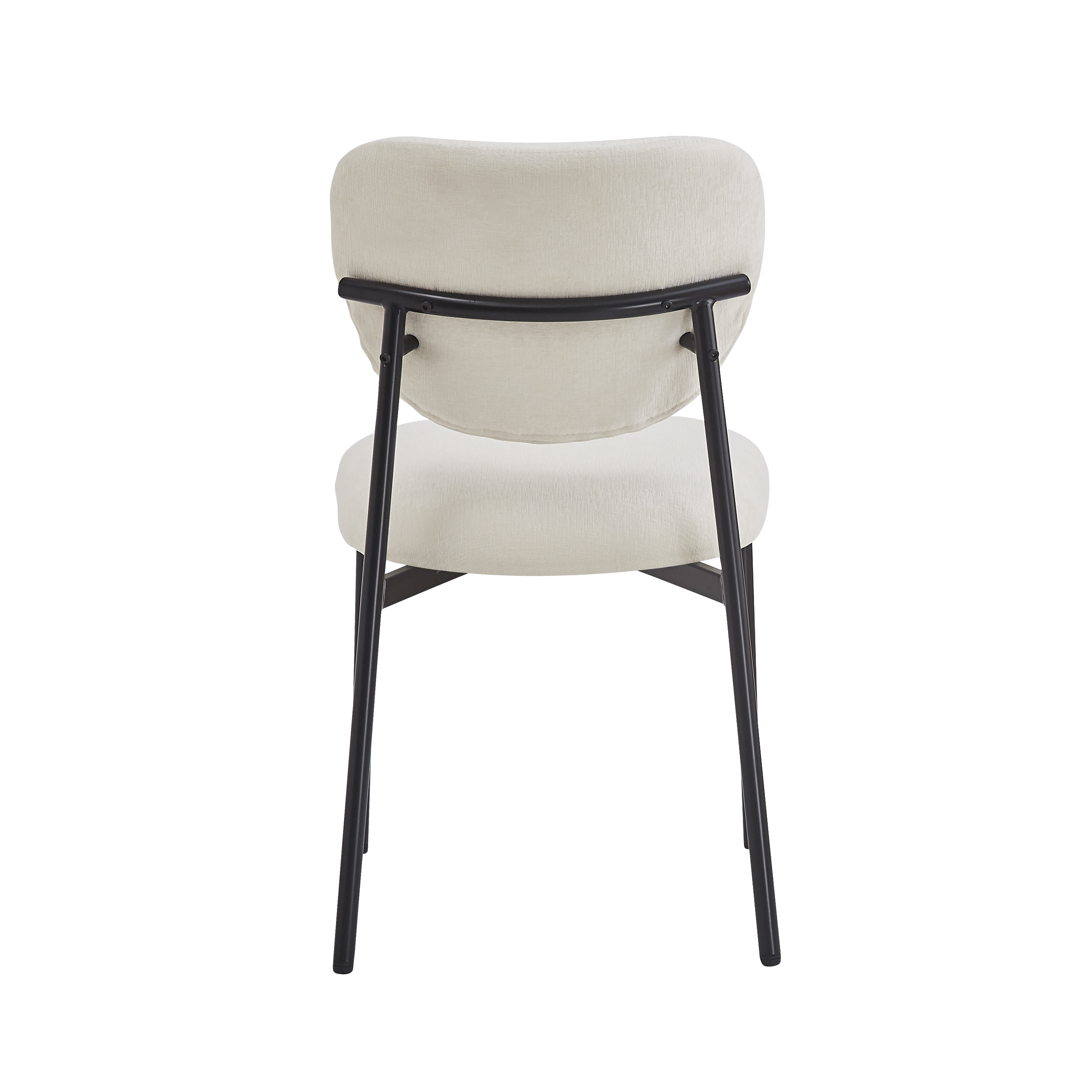 `Anmytek Upholstered Dining Chairs Set of 2 with Metal Legs Beige`