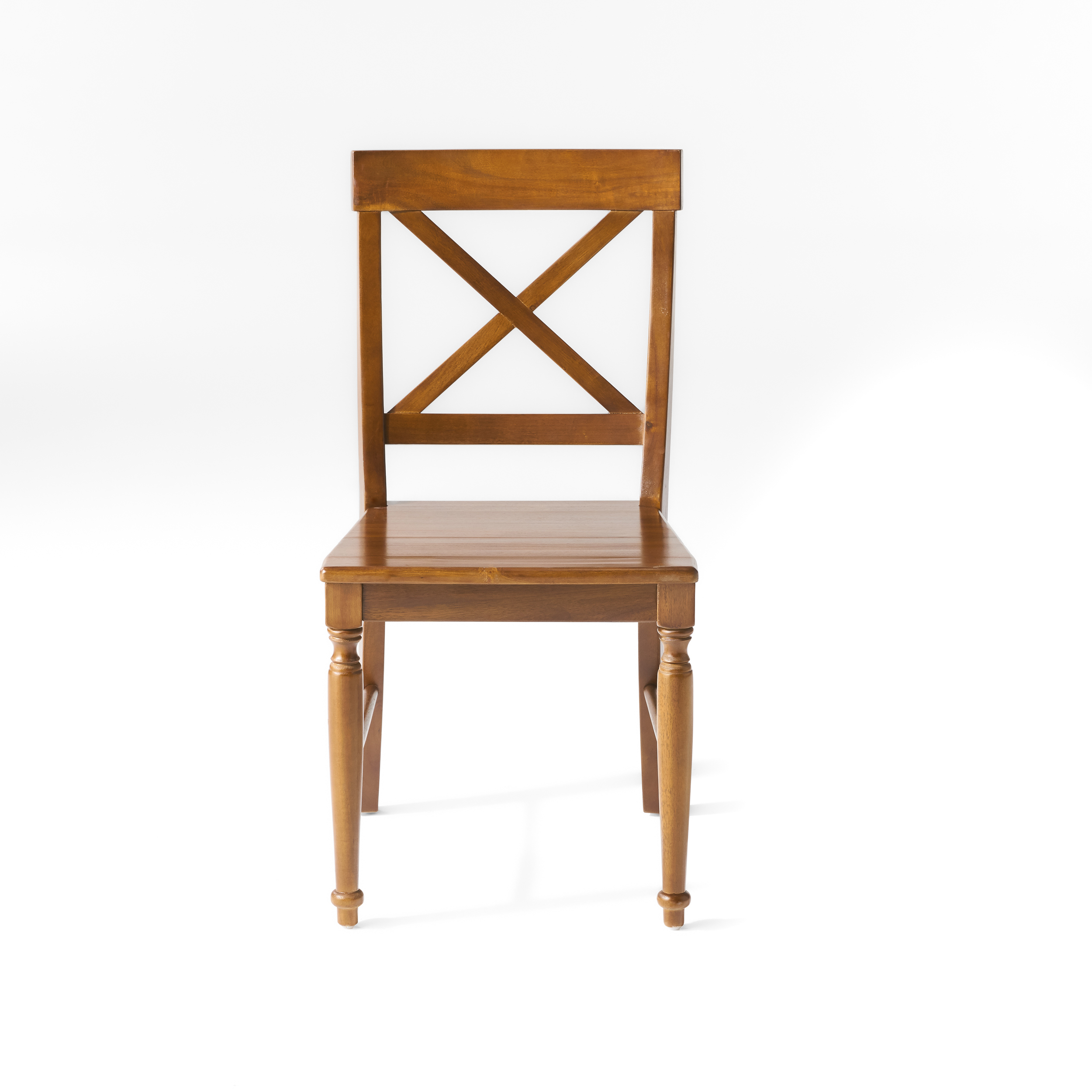 Anmytek Acacia Wood Dining Chairs Set of 2 Dark Oak Finish