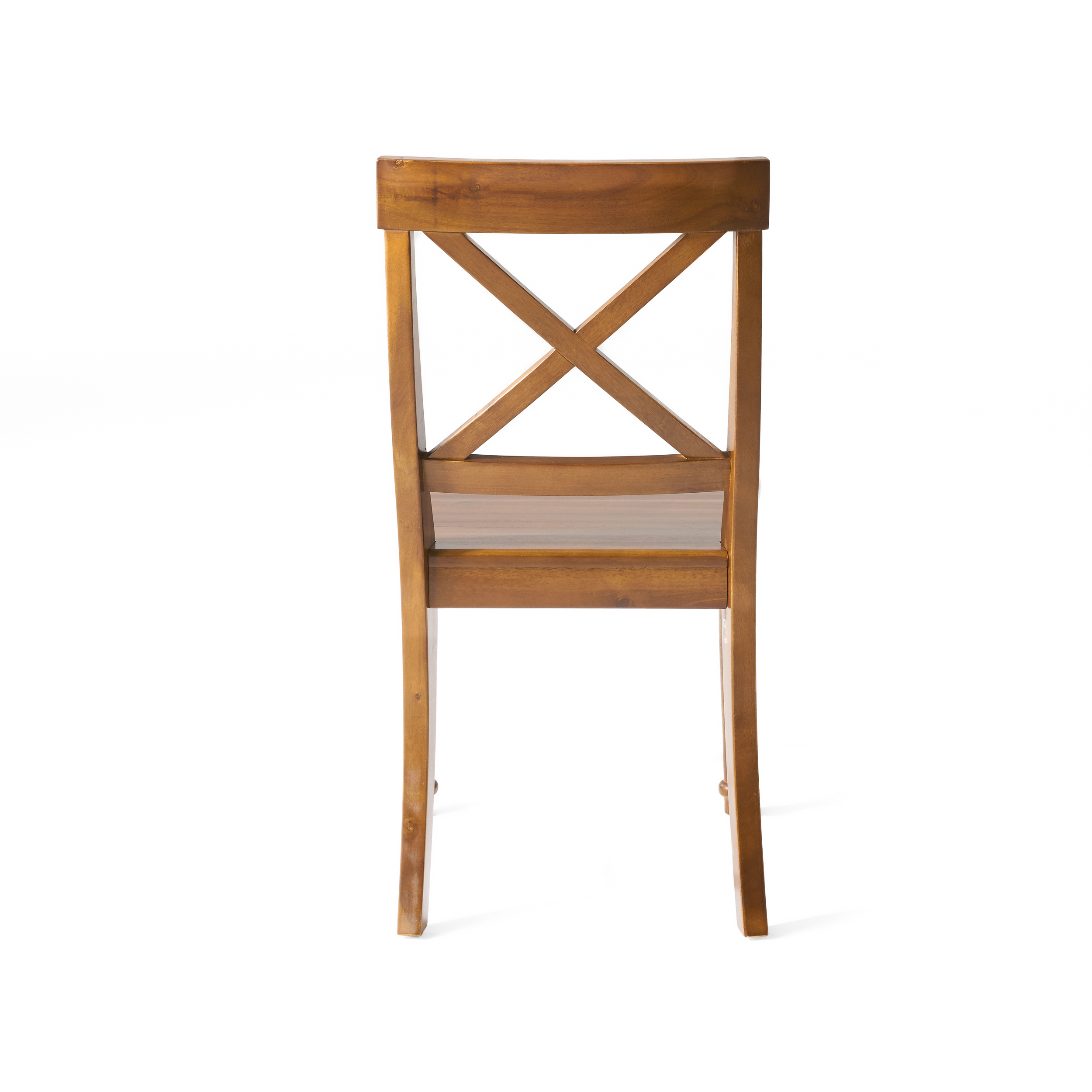 Anmytek Acacia Wood Dining Chairs Set of 2 Dark Oak Finish