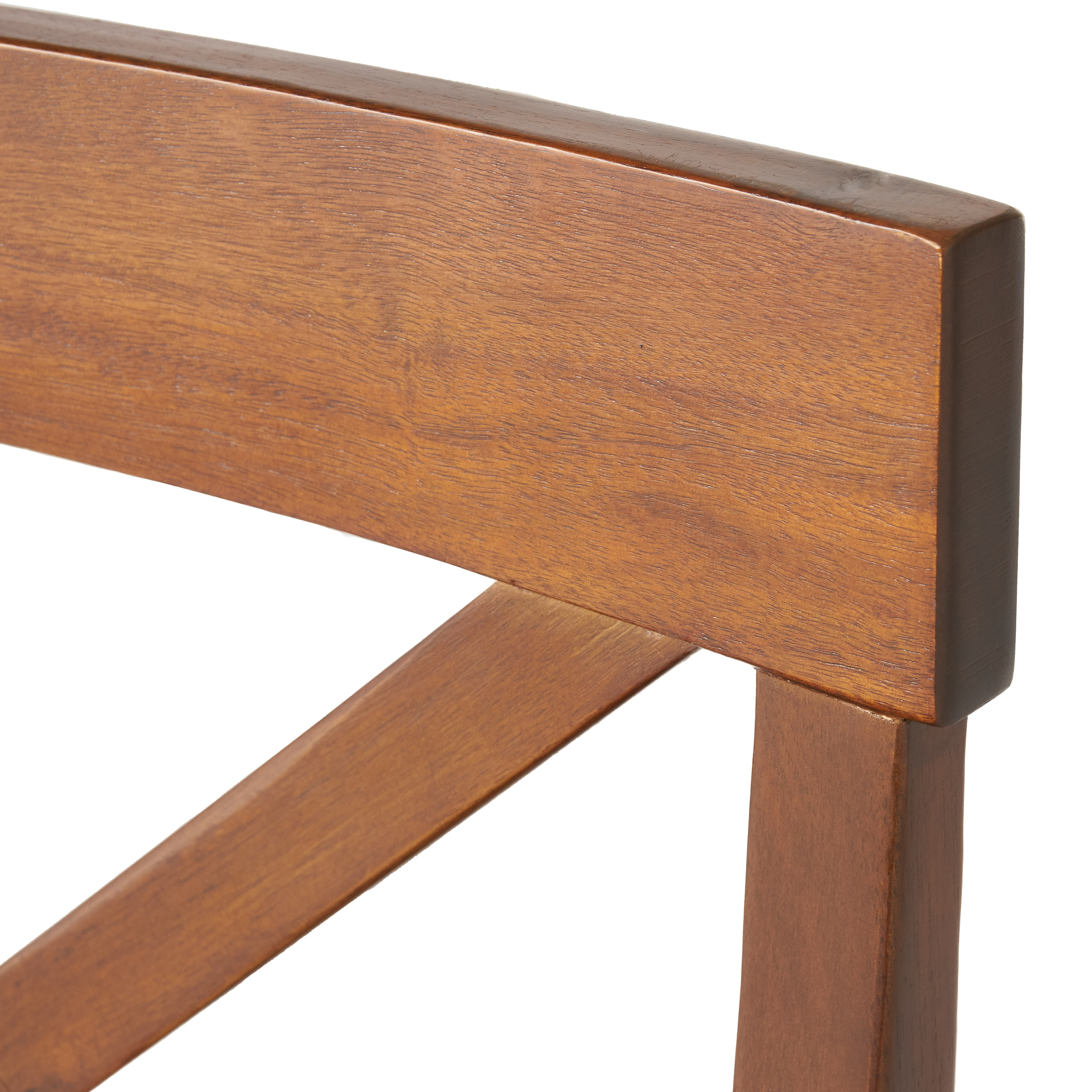 Anmytek Acacia Wood Dining Chairs Set of 2 Dark Oak Finish