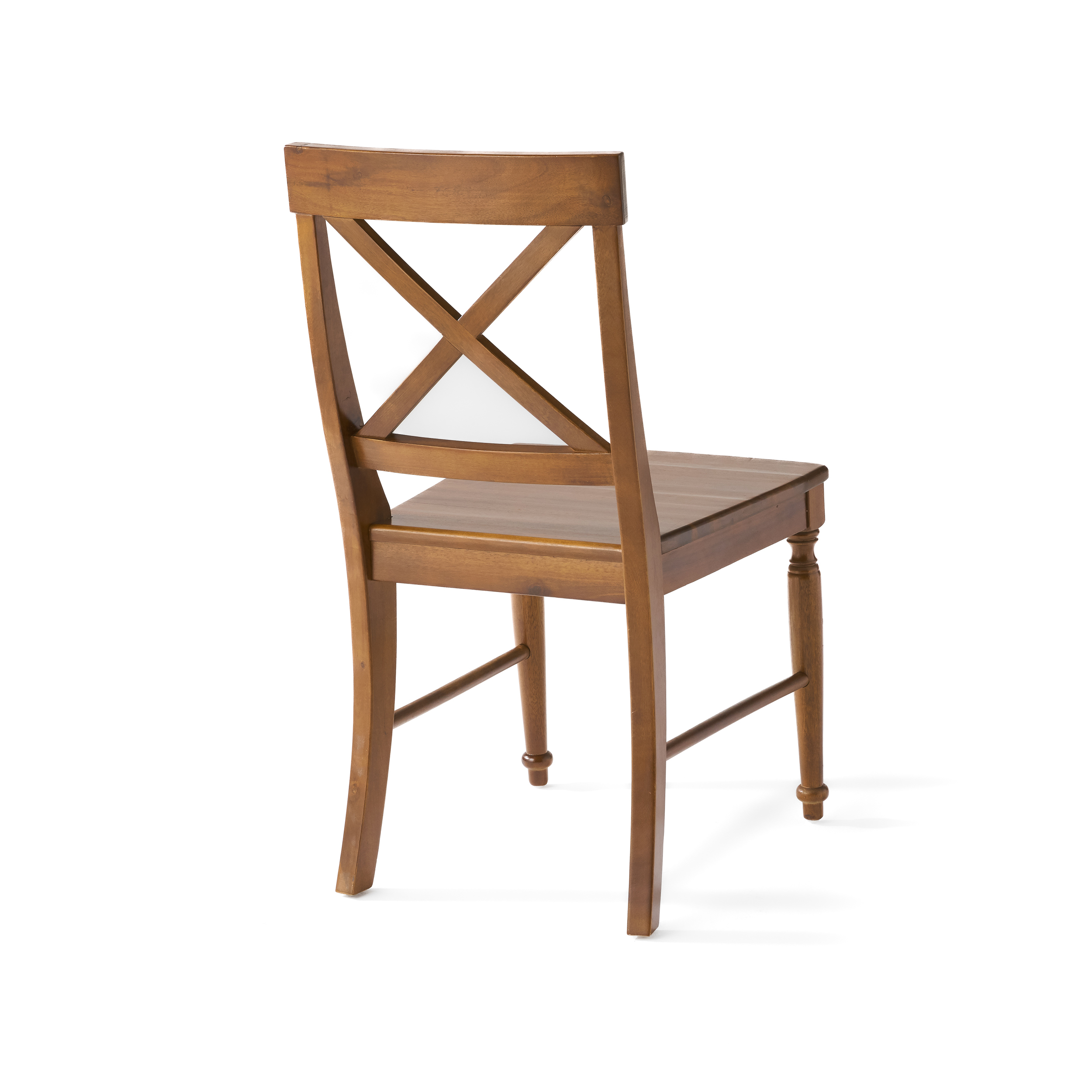 Anmytek Acacia Wood Dining Chairs Set of 2 Dark Oak Finish