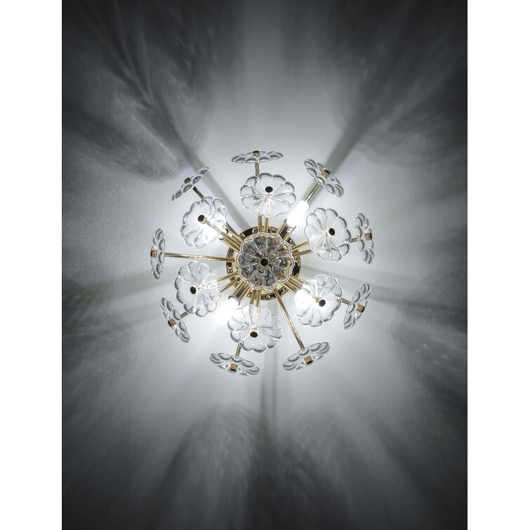 Anmytek Gold Flush Mount Ceiling Light Modern Indoor Home Lighting Fixture