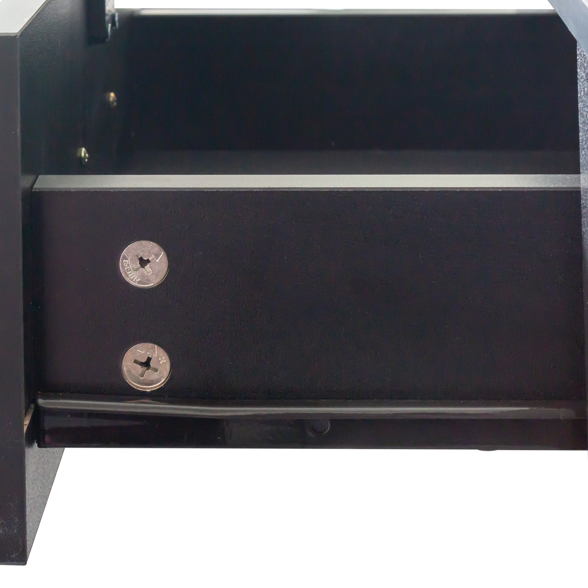 Anmytek Black Modern Simple Makeup Vanity Desk Multi Layer Storage With Large Capacity