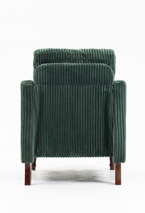 Anmytek Mid Century Modern Scooped Armchair Upholstered Comfy Accent Chair with Solid Wood Feet Reading Chair for Living Room Bedroom Apartment Waiting Room