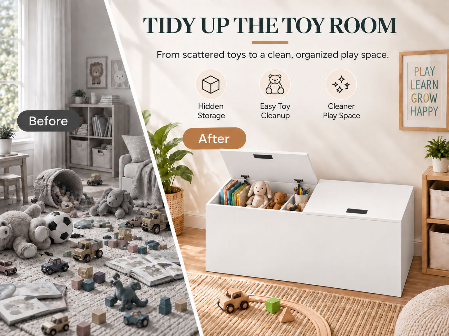 Anmytek White Wooden Lift Top Storage Bench 39 x 11 x 15 inch Modular Storage Cabinet Narrow Space Organizer Combinable Storage Chest for Bedroom Living Room Entryway