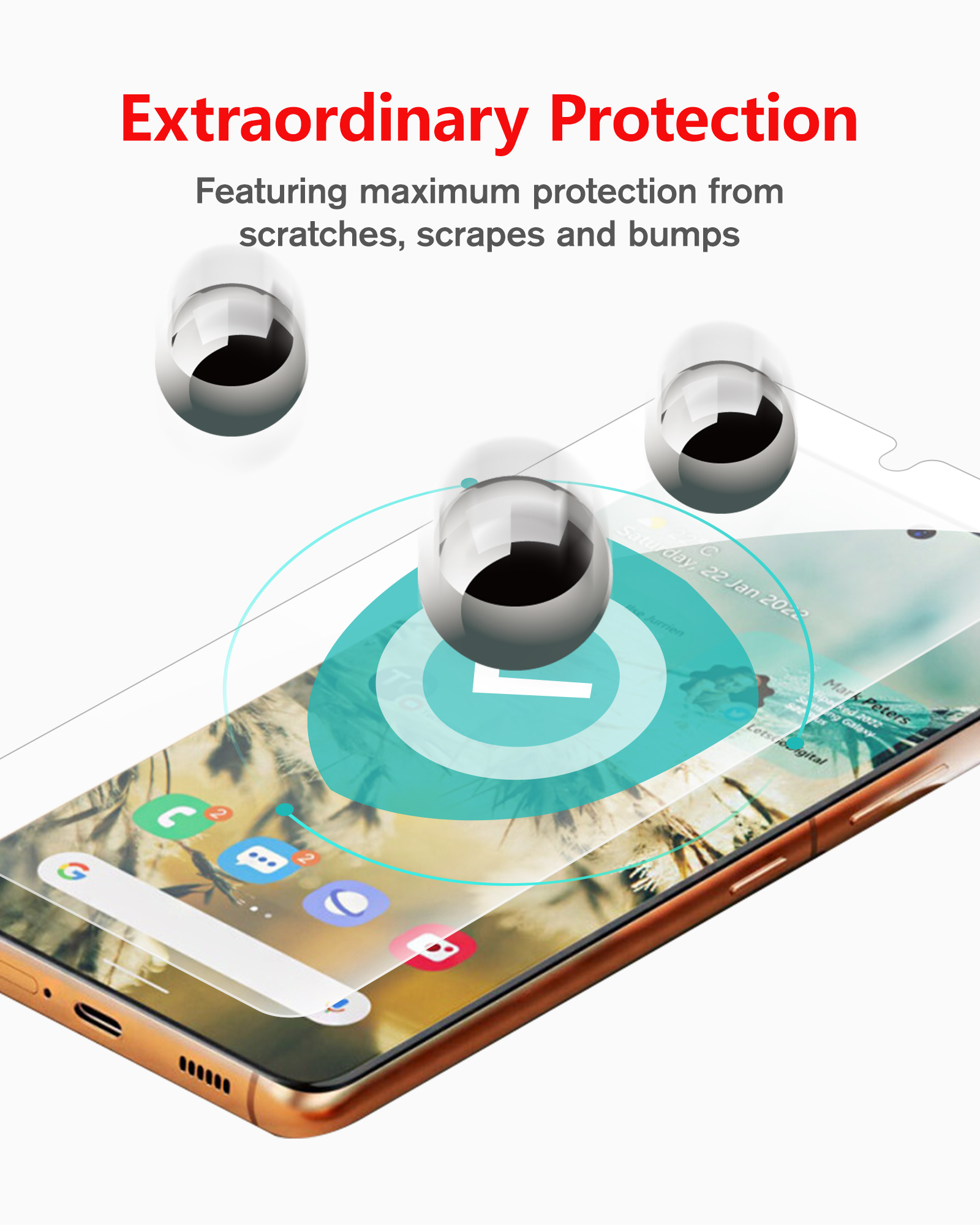 Transparent HD Clear / Anti-Scratch / ubbles Free / High Response / Case Friendly / 9H Hardness / Tempered Glass