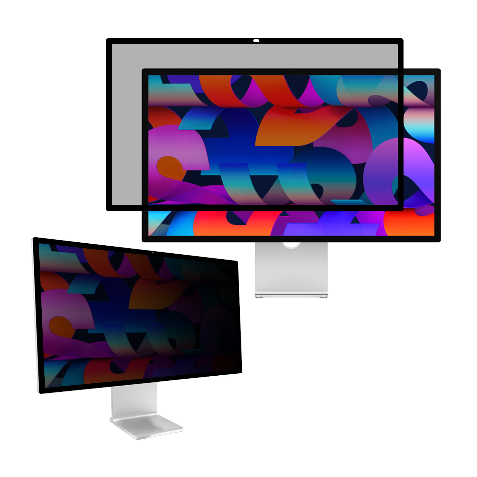 BERSEM Fully Removable Privacy Screen Protector Compatible with iMac 27