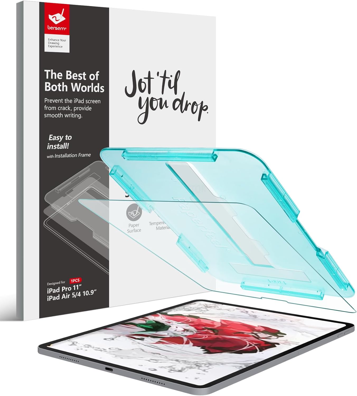 JETech Screen Protector for iPad Pro 11 & iPad Air 5/4 10.9, 2 Pieces | For iPad Pro 2018-2022 & iPad Air 2022/2020, Screen Protector, HD Clear, Scratch Resistant Tempered Glass, Fingerprint JETech Screen Protector for iPad Pro 11 & iPad Air 5/4 10.9, 2 Pieces | For iPad Pro 2018-2022 & iPad Air 2022/2020, Screen Protector, HD Clear, Scratch Resistant Tempered Glass, Fingerprint