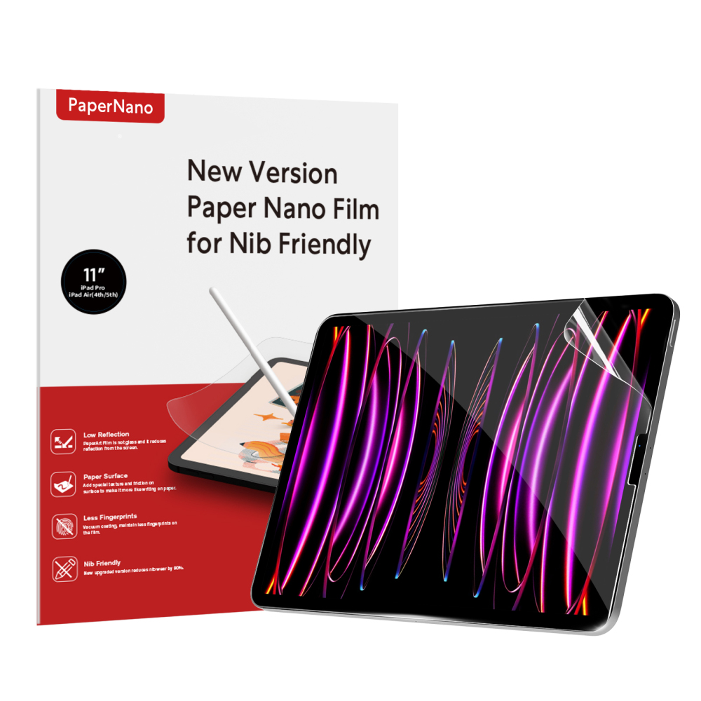 PaperNano Screen Protector Compatible with iPad Pro 12.9 (2022 & 2021 & 2020 & 2018 Models) Anti-Glare, Matte PET Film- 2 Pack