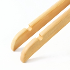 Tops Clothing Natural Wooden Clothes Hanger for Suit Coat