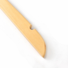Tops Clothing Natural Wooden Clothes Hanger for Suit Coat