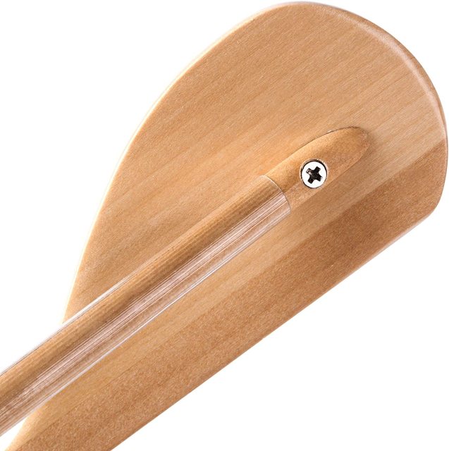 Natural Color Wooden Clothes Hanger With Round Bar