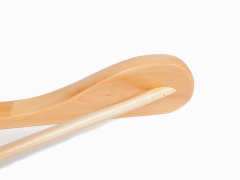 Natural Color Wooden Clothes Hanger With Round Bar