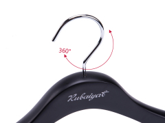 Deluxe Black Color Wooden Coat Hangers