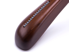 Deluxe Walnut Color Wooden Coat Hanger