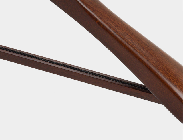 Deluxe Natural Color Wooden Coat Hangers With Bar