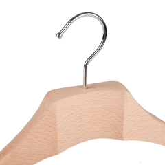 Deluxe Unpainted Natural Color Wooden Coat Hanger