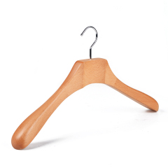Deluxe Natural Color Wooden Coat Hanger