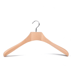 Deluxe Unpainted Natural Color Wooden Coat Hanger