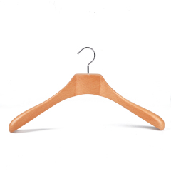 Deluxe Natural Color Wooden Coat Hanger