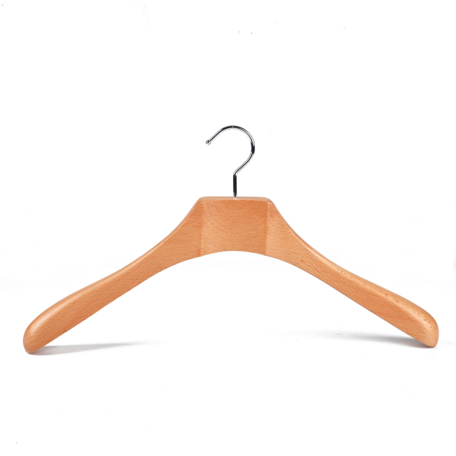 Deluxe Natural Color Wooden Coat Hanger