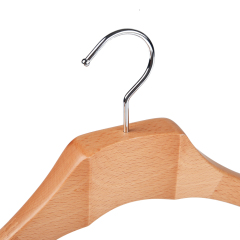 Deluxe Natural Color Wooden Coat Hanger