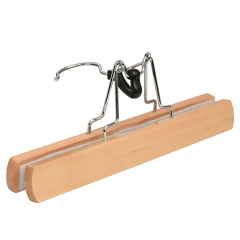 Wood Clamp Hangers With Non Slip Padded Velvet