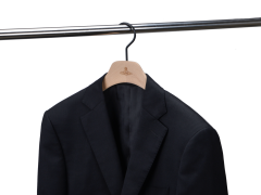 Deluxe Unpainted Natural Color Wooden Coat Hanger