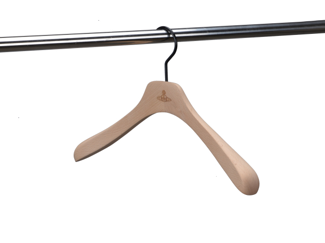 Deluxe Unpainted Natural Color Wooden Coat Hanger