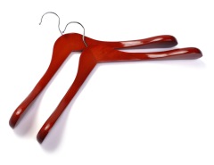 Cherry Color Wooden Coat Hangers