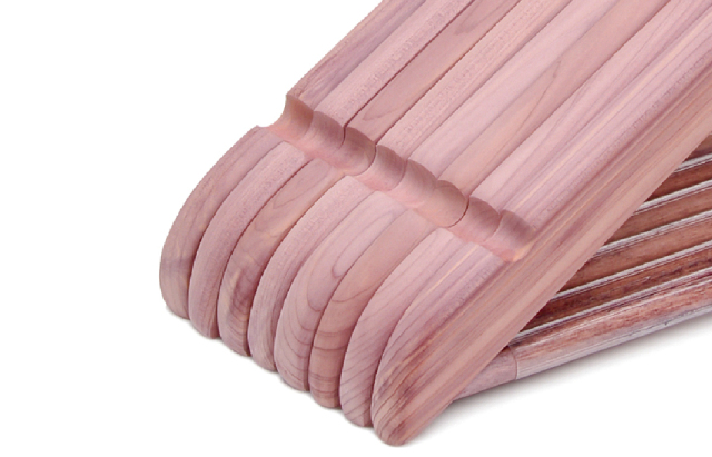 Cedar Wood Shirt Suit Hanger With Bar