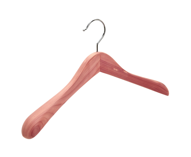 Cedar Wood Coat Hanger with Wide Shoulder
