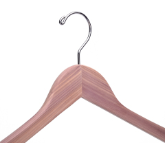 Cedar Wood Shirt Suit Hanger With Bar