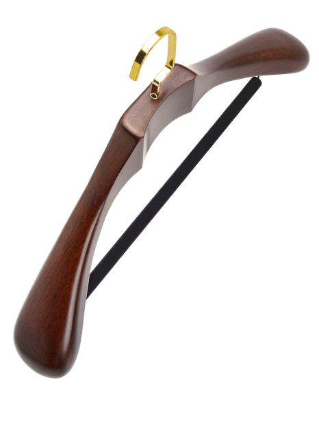 Deluxe Wooden Coat Suit Hanger With Bar