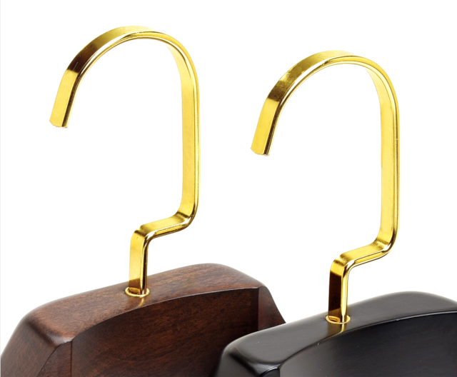 Deluxe Wooden Coat Suit Hanger With Bar