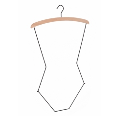 Luxury Wooden Bikini Hangers Space Saving For Swimwear