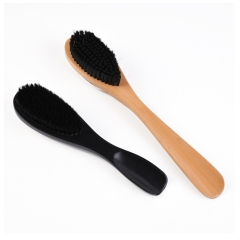 Deluxe Multifunction Custom Wooden Coat Brush With Shoe Horn