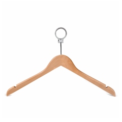 Natural Hotel Wooden Top Hangers For Clothing