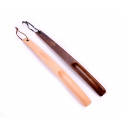Custom Brand Solid Wood Hotel Easy Shoe Wearing Shoe Horn
