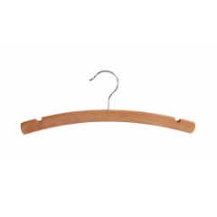 Natural Wood Clothes Hanger Non-Slip Kids Wooden For Babies Moon Shape Baby Hanger