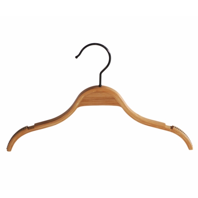 High Quality Natural Bamboo Kids Baby Children Clothing Top Hangers