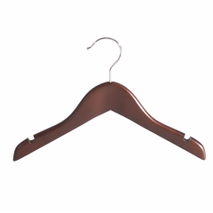 Walnut Wooden Baby Children Kids Top Hangers For Clothing