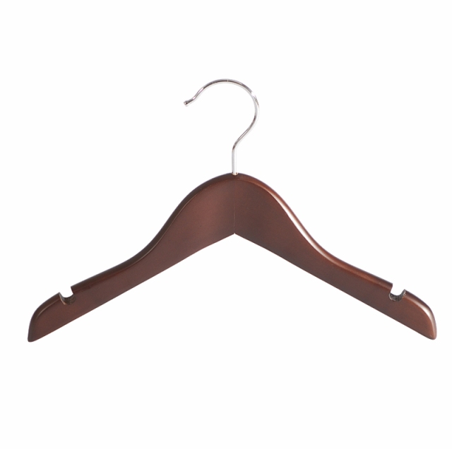 Walnut Wooden Baby Children Kids Top Hangers For Clothing