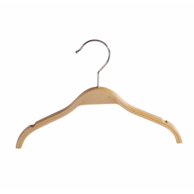 Natural Wooden Baby Children Kids Top Hangers For Clothing