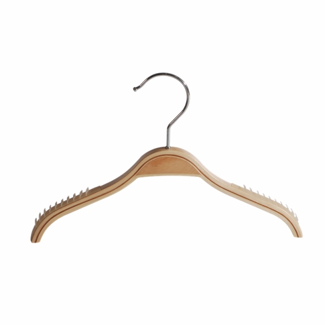 Baby Non Slip Shoulder Hangers Natural Wooden Kids Clothes Hangers