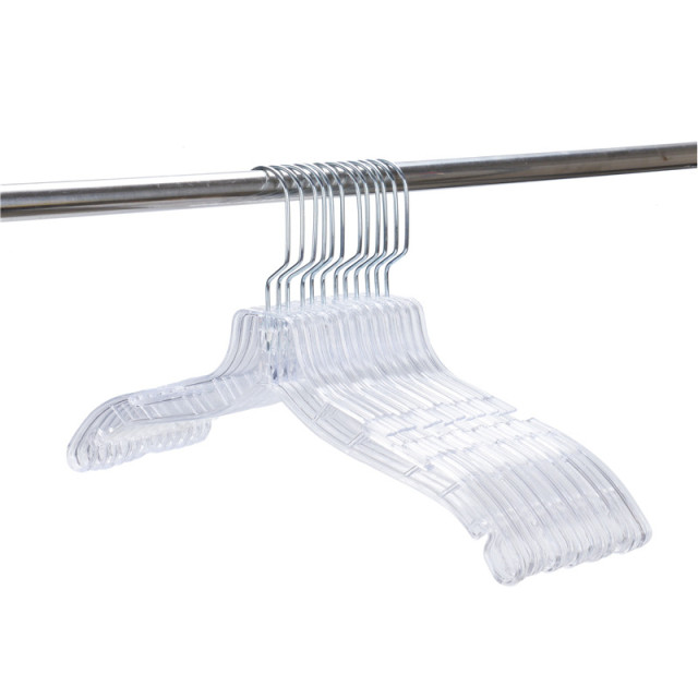 Clear Plastic Hangers Crystal for Clothes Hangers Space Saving Durable Shirt & Coat Hangers Closet Hangers